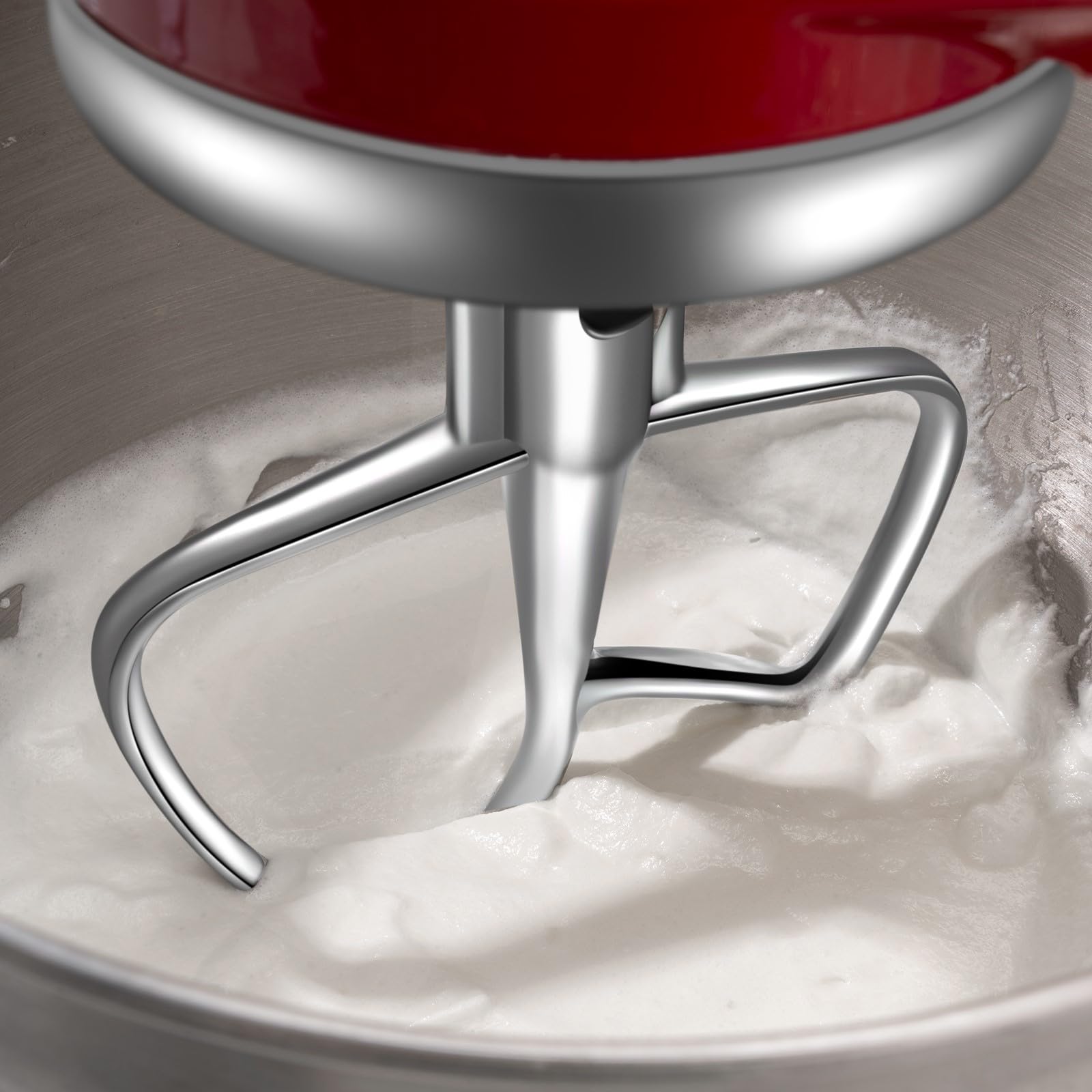 Stainless Steel Flex Edge Beater for KitchenAid Mixer, Fits Tilt-Head Stand Mixer Bowls For 4.5-5 Quart Bowls, Kitchenaid Paddle Attachment by ABTER