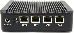 Protectli Vault 4 Port, Firewall/Mini PC - Intel Quad Core, 4GB RAM, 8GB mSATA SSD - Compatible with pfSense/OPNsense etc.