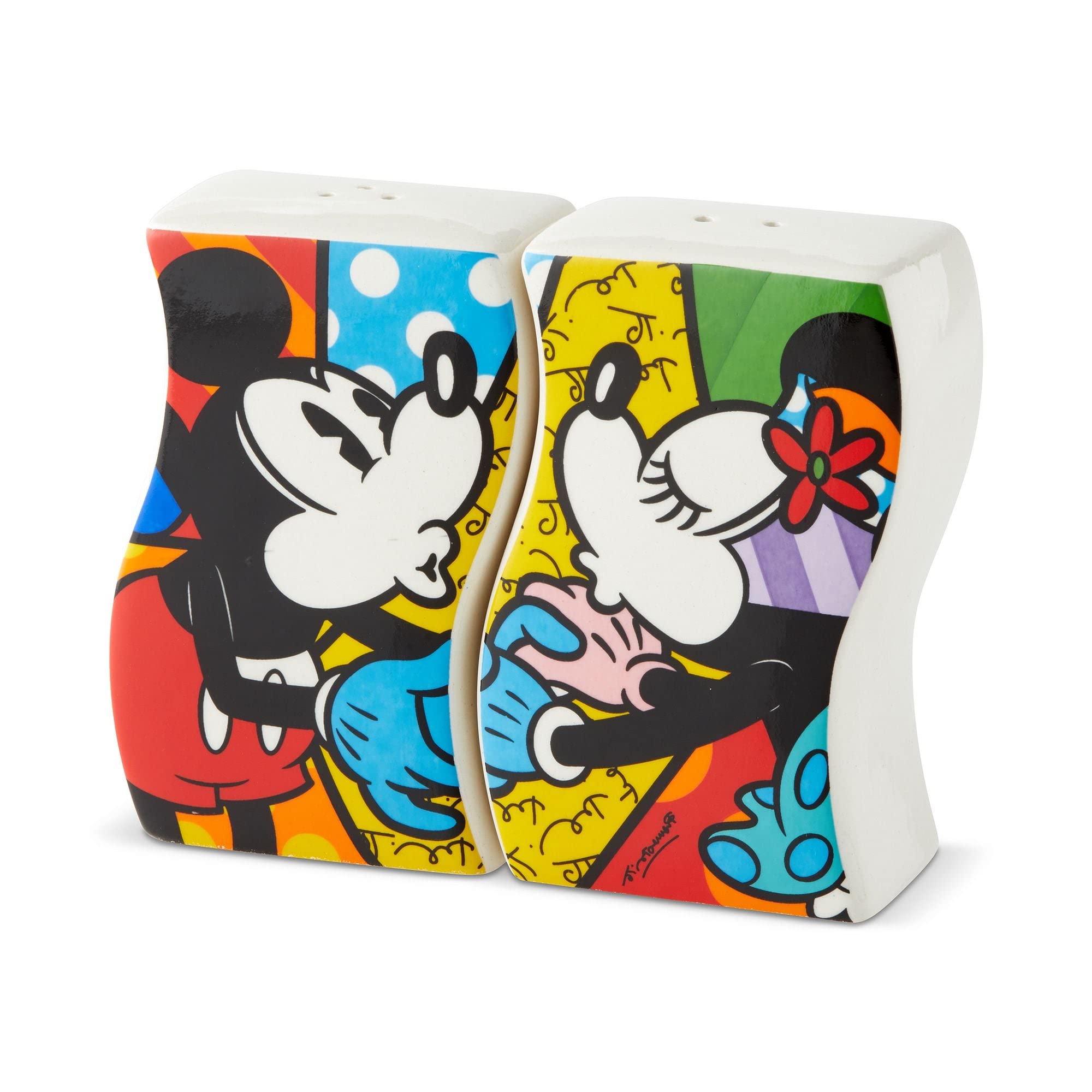 Disney Britto Mickey & Minnie Salt & Peppers Shakers