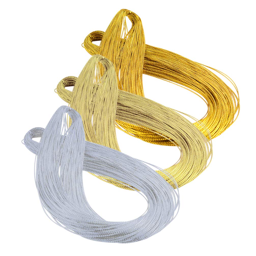 VOSAREA 3pcs Thread Cord Colorful for Christmas DIY Crafting Wrap Jewellery Making