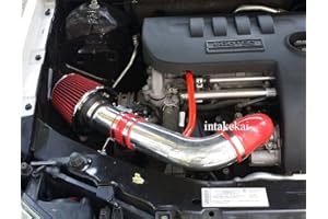 INTAKE KAI INTAKEKAI Performance Air Intake (Compatible with 2005-2010 CHEVY CHEVROLET COBALT /2007-2010 PONTIAC G5 /2005-2007 SATURN ION 2.2L 2.4L DOHC MODELS) (NOT Compatibile models with air injection) (RED)