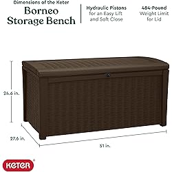 Keter Borneo 110 Gallon Resin Deck Box