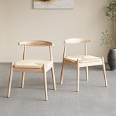 Dining Chairs Set of 2, Kitchen &amp; Dining Room Chairs for Dining Room, Mid Century Modern Dining Table Chairs with Solid Wood Legs