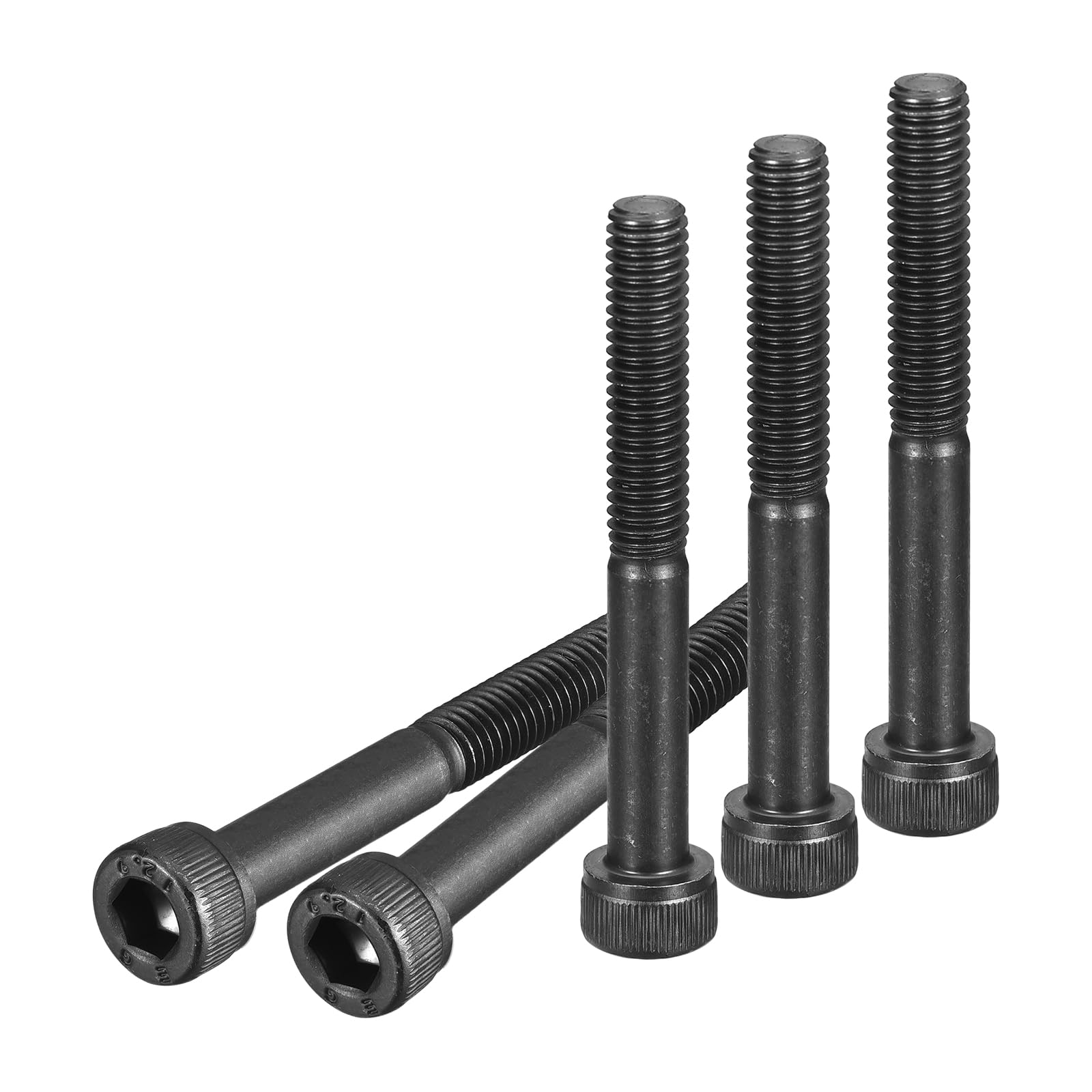 DTGN M6x50mm Socket Head Cap Screws Bolts, 20Pcs 12.9 Grade Alloy Steel, Metric Machine Hex Socket Screw, Hex Drive, Black Oxide Finish, UNC Coarse Thread Partially Threaded