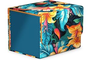 Ultimate Guard Limited Run Sidewinder 100+ Floral Places II, Deck Box for 100 Double-Sleeved TCG Cards, Tulum Blue, Magnetic Closure & Microfiber Inner Lining…