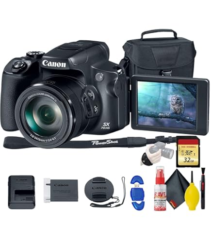 Amazon.com : Canon PowerShot SX70 HS Digital Camera (3071C001) + 2