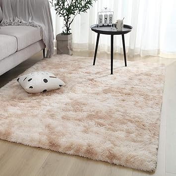 Amazon De Zwgmu Shaggy Teppich Hochflor Langflor Teppiche Fur Wohnzimmer Esszimmer Kinderzimmer