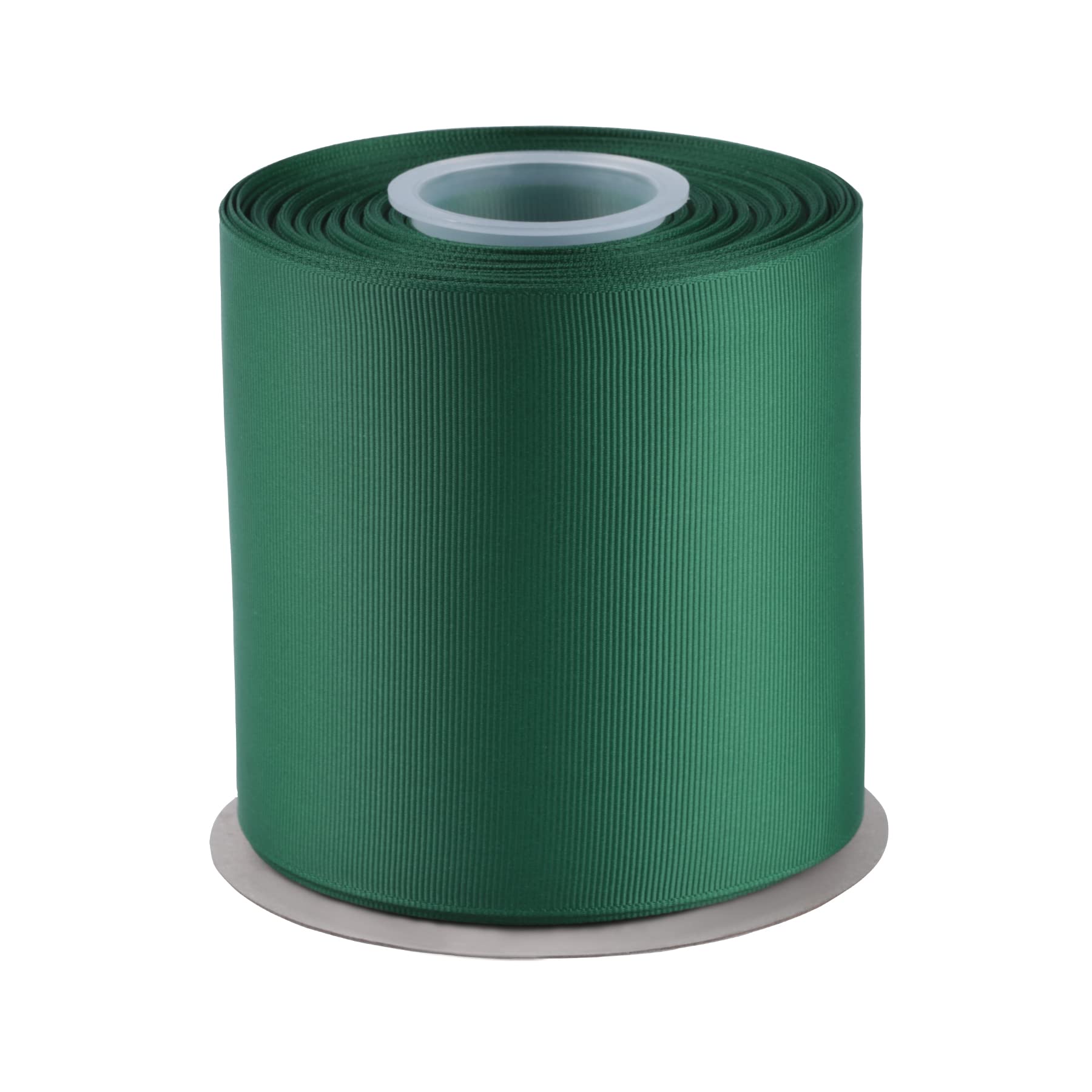 100mm X 22M Solid Grosgrain Ribbon for Gift Wrapping Parties, Wedding Decoration, Crafts Sewing(Forest Green)