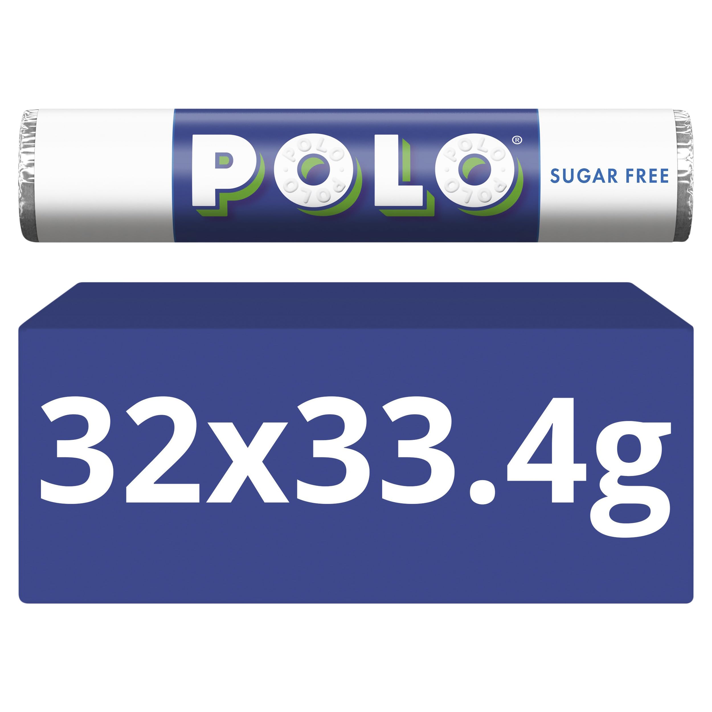 Polo Sugar Free Mints Tubes, 32 x 33.4 g