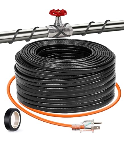 Heat tape, 3FT-160FT Deicing Heating Cable,Pipe (Metal And Plastic