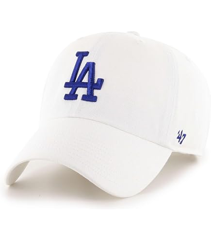 Amazon.com: '47 Brand Los Angeles LA Dodgers MVP Hat Cap White