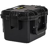 MEIJIA Premium Waterproof Hard Compact Camera Case with customizable fit foam,Full Protection with Light&Convenient Design,11.8"x9.82"x7.75",Elegant Black