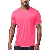 Zengjo Men's Workout Shirts Lightweight Quick Dry Gym Running Athletic Performance Tee Moisture Wicking Short Sleeve