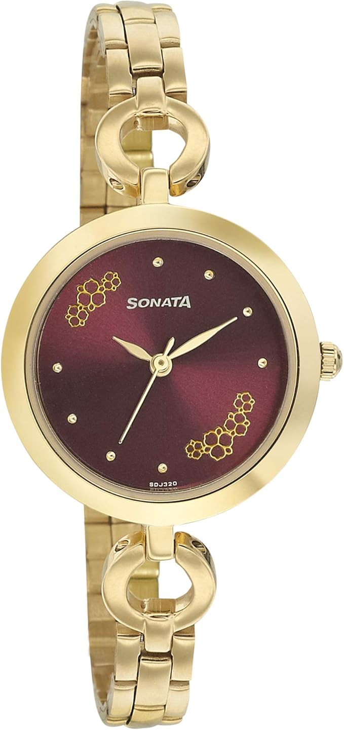 Buy Sonata Wedding Analog Red Dial Women's Watch 8147YM02/NN8147YM02 at