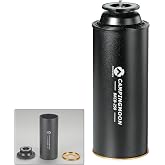 CAMPINGMOON Butane Stove Adapter w/Cassette Gas Can Shape for Standard Camping Canister with EN417 Lindal Valve Small Propane Tank BKCB-250 (Gas not included)