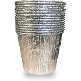 DONSIQIZZ 15 Pack Grease Bucket Liner for Traeger Pro Series 575 780 20 22 34 Series, Ironwood 650 885, Z Grills, Green Mountain Grills, Grill Drip Tray for Traeger BAC407z Disposable Foil