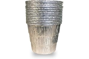 DONSIQIZZ 15 Pack Grease Bucket Liner for Traeger Pro Series 575 780 20 22 34 Series, Ironwood 650 885, Z Grills, Green Mountain Grills, Grill Drip Tray for Traeger BAC407z Disposable Foil
