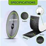 ARMIZ Hook and Loop Tape 20mm x 10m Self Adhesive Black view 2