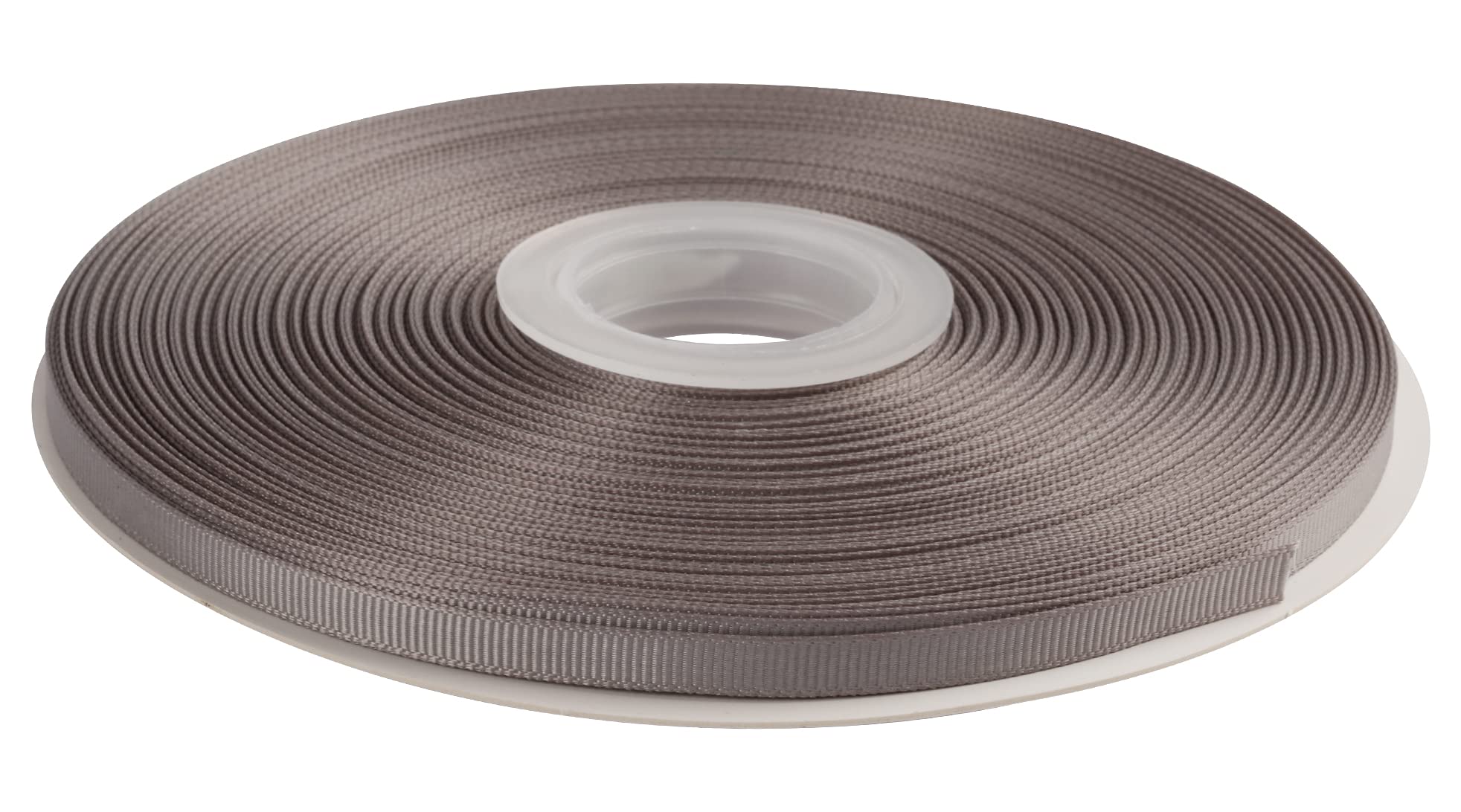 AVANAVA 6mm Wide Grosgrain Ribbon - 45 Meters, Ideal for Gift Wrapping, Hair Bows, Home Decor, Flower Arrangement (012-Silver)