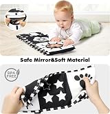 URMYWO Newborn Essentials High Contrast Soft Baby Book 0-12 Months view 5