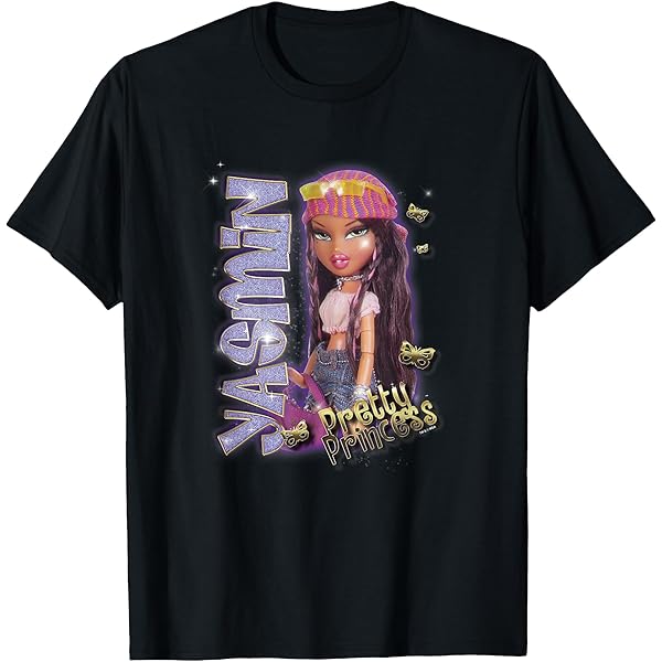 Amazon.com: Bratz - Jade Kool Cat Doll Collage T-Shirt : Clothing