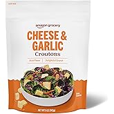 Amazon Grocery, Cheese &amp; Garlic Croutons, 5 Oz