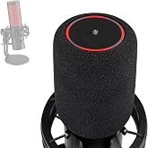 SOULWIT Pop Filter for HyperX QuadCast 2 (Not Fit QuadCast 2S) - Black | Windscreen for HyperX QuadCast 2 Microphone
