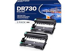 MCYCOLOR Compatible DR730 Drum Unit Replacement for Brother DR-730 DR 730 to Use with MFC-L2710DW MFC-L2750DW HL-L2395DW HL-L2370DW HL-L2350DW HL-L2390DW DCP-L2550DW Printer (2 Pack, NOT Toner)