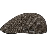 Stetson Texas Classic Wool Flat Cap Men Cotton Lining Slim Fit 6-Panel Fall Winter