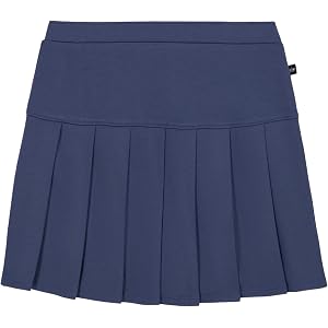 Dockers Girls' Pleated Tennis Skirt, Dropwaist Pleats, Cotton Interlock