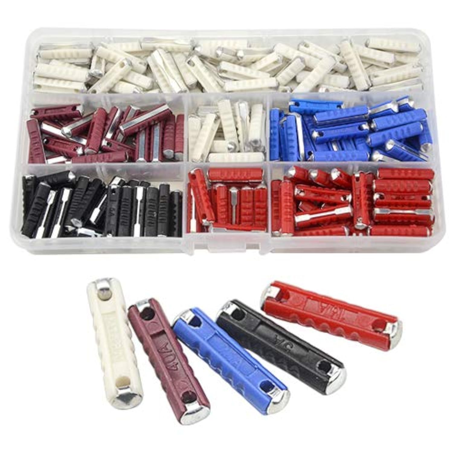 WMYCONGCONG 200 PCS Old Car Fuses European Automotive Fuse 5A 8A 16A 25A 40A for Classic Cars Old Style, Not Ceramic