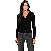 GUESS Womens Eco Long Sleeve Rib Miranda Sweater