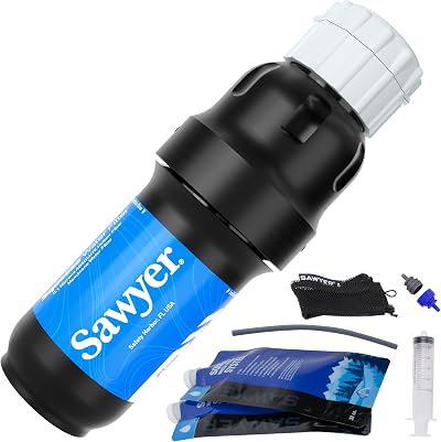 Sawyer Squeeze SP129 Water Filter Inline 0.1 Micron for Outdoors Camping