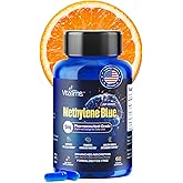 Vitatims Methylene Blue Capsules – 15 mg with Vitamin C Ester - USP-Grade, 99% Pure, Formaldehyde-Free Formula – 60 Vegan Capsules for Focus, Energy & Everyday Well-Being