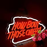 How Bout Neon Chiees Sign Football Neon Sign for Wall Decor Football Led Neon Light for Man Cave Birthday Gifts for Rugby Fans Rugby Team Light Up Sign for Party Club Dorm Bar Decor Size16* 10In