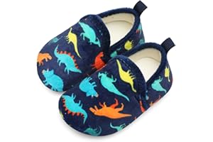 Lisdwde Kids Winter Indoor Household Shoes Toddler Boys Girls House Slippers Warm Socks for Baby