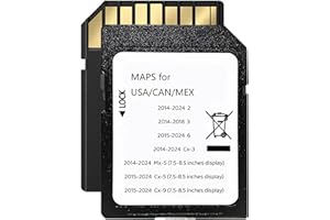Navigation SD Card Upgraded GPS Maps Compatible with 2014-2018 3, 2015-2024 6, 2014-2024 Cx-3, 2014-2024 Mx-5, 2015-2024 Cx-5