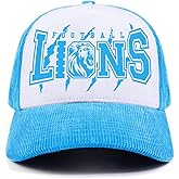 Football Fans Baseball Cap, Adjustable Embroidered Dad Hat for Men and Women, Classic Soft Top Cotton Cap for Sports Games