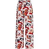 BFUSTYLE Kids Pajama Pants Funny Boys Girls Pyjamas Loose Holiday Bottoms 6-16 Years Pjs Trouser