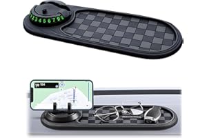 OVLADA Multifunction Car Anti-Slip Mat Dashboard Tray Decorations Sticky Pad,Multifunction Car Anti-Slip Mat Auto Universal Phone Holder for Phones Sunglasses Keys Gadgets (A.)