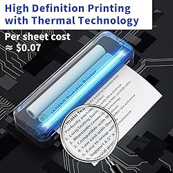 JADENS Bluetooth Thermal Printer, Support 8.5" X