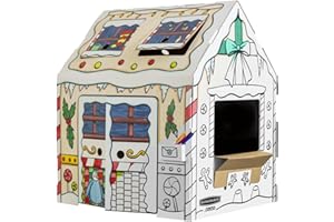 Bankers Box at Play Color in Holly Jolly Playhouse, Cardboard Playhouse and Life Size Craft Activity for Kids and Families