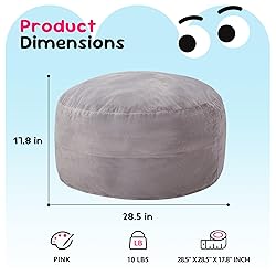 Hobestluk Bean Bag Chairs 2.5FT Bean Bag Chair with