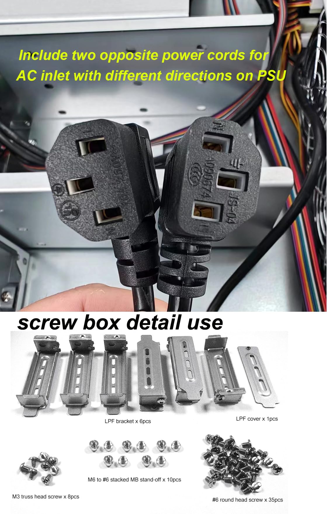 RackChoice 2U Rackmount Server Chassis 2x5.25 + 6x3.5 ATX/MATX Support ATX PSU with Either top or Side Cooling