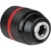 Tyenaza Keyless Drill Chuck, 2-13mm, 1/2-20UNF Mount, Quick Change, Self-Tighten, for Multiple Drills