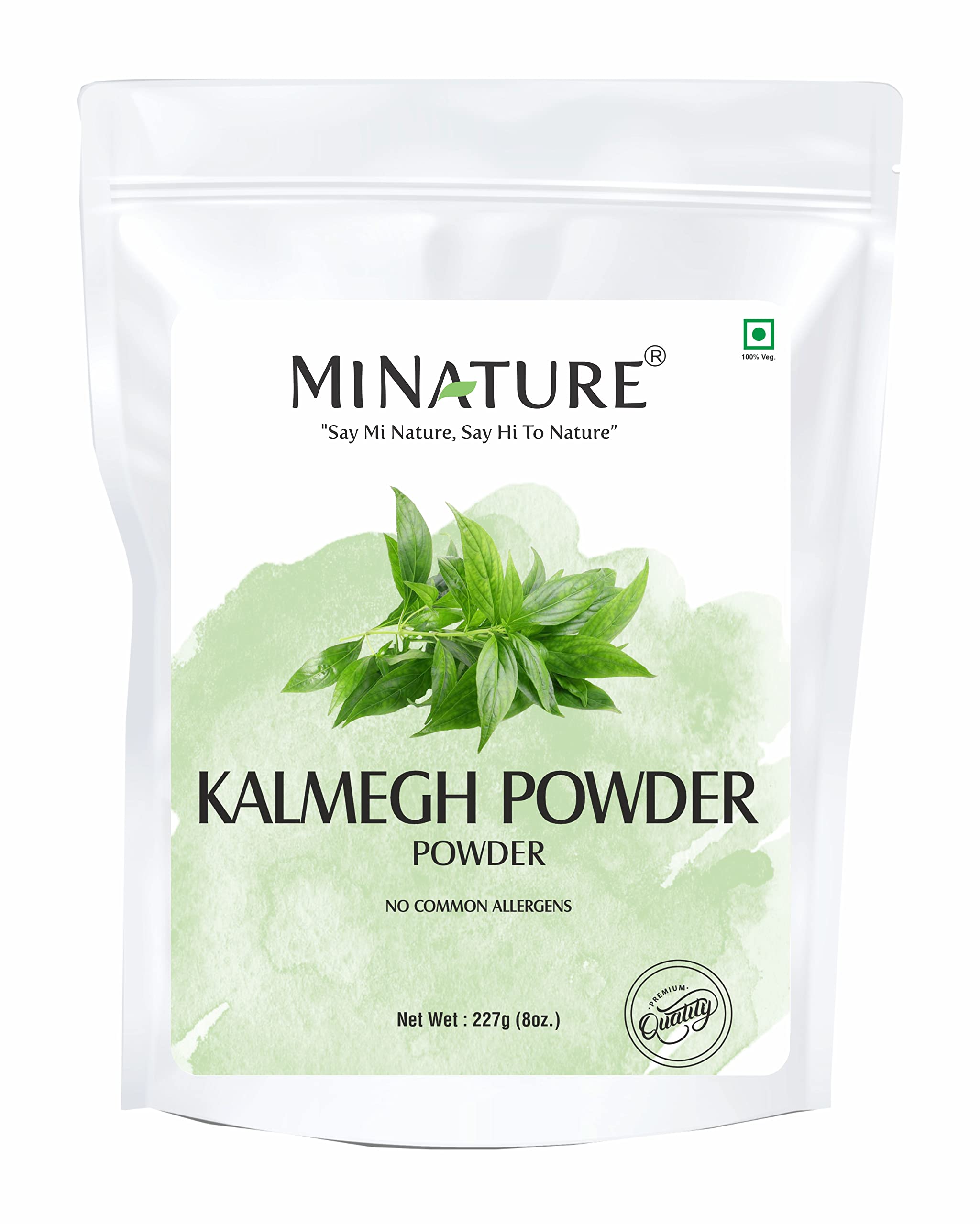 Kalmegh Powder (Andrographis Paniculata)(Green Chiretta) by mi Nature | 227g(8oz) (0.5lb) | Herbal Supplement to Help detoxify Liver | Immune Support | “King of Bitters”
