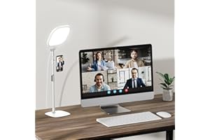 LITONES Lighting for Video Calls, 30 Light Modes Video Conference Light, Desk Ring Light with Stand for Webcam, Meetings, Live Stream, Home Office. CRI 97.8