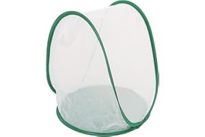 Butterfly Habitat, Transparent Butterfly Cage Collapsible Pop Up Butterfly Enclosure with Portable Handle for Indoor Outdoor,