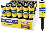 BARGAINS-GALORE 2x Builders Line Rope 100m Bricklaying Groundwork Fast Reel view 7