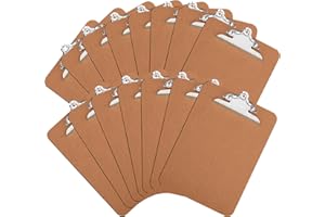 Clipboards, HERKKA 15 Pack Hardboard Office Clipboards Butterfly Clipboards Standard A4 Letter Size, ECO Friendly